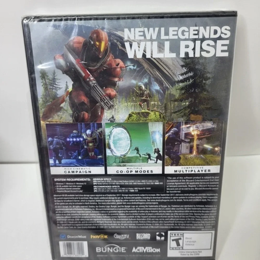 Destiny 2 PC Game Download Only‎ Bungie Activision New Sealed 2017